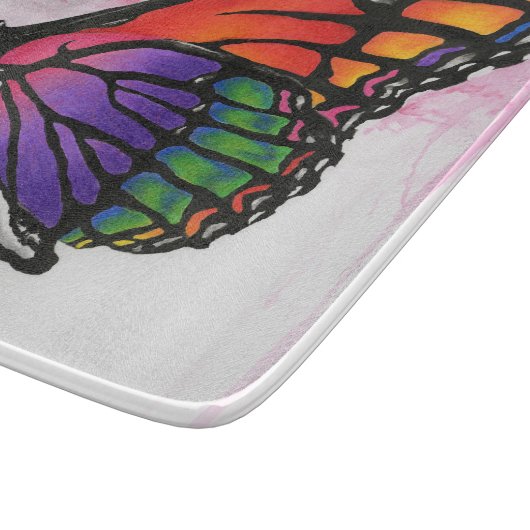 Planche À Découper Art original d'imaginaire de papillon de monarque (Coin)