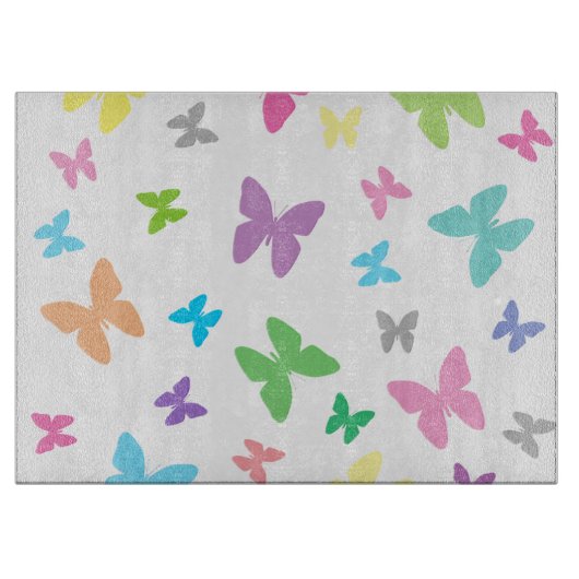 Planche À Découper Art papillon coloré (Devant)