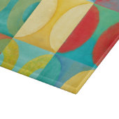 Planche À Découper Art Pop brillant avec cercles et Carré (Coin)