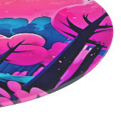 Planche À Découper Art rose Moonlit Forêt (Coin)