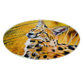 Planche À Découper Art Serval Africain (Coin)
