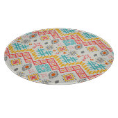 Planche À Découper Art tribal : imprimé géométrique boho. (Coin)