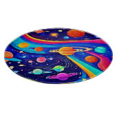 Planche À Découper Art Univers Vibrant (Coin)