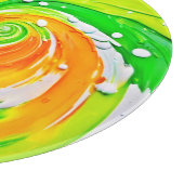Planche À Découper Art Vortex de Couleur Tourbillonnant (Coin)