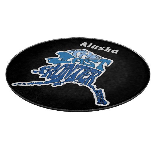 Planche À Découper Art Word du surnom d'Alaska (Coin)