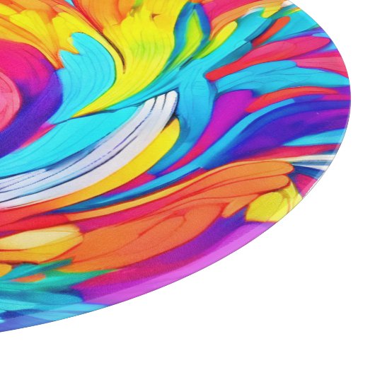 Planche À Découper Artwork Abstrait (Coin)