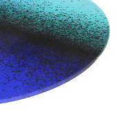 Planche À Découper Artwork Abstrait noir bleu (Coin)