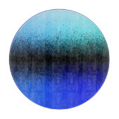 Planche À Découper Artwork Abstrait noir bleu (Devant)