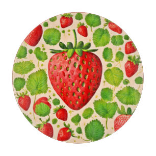 Planche À Découper Artwork de fraises dadaïstes
