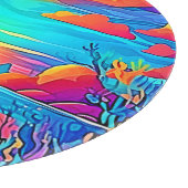 Planche À Découper Artwork sous-marin dynamique de coucher de soleil (Coin)
