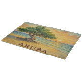 Planche À Découper Aruba Eagle Beach Divi Tree Heure dorée (Coin)