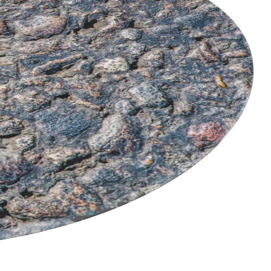 Planche À Découper Asphalte et texture de galets (Coin)