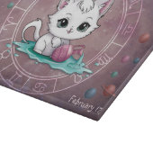 Planche À Découper Astrologique Aquarius Cute cat Zodiac Wheel Planet (Coin)