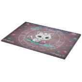 Planche À Découper Astrologique Aquarius Cute cat Zodiac Wheel Planet (Coin)