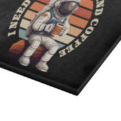 Planche À Découper Astronaute buvant du café (Coin)