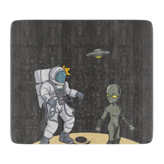 Planche À Découper Astronaute et alien (Devant)