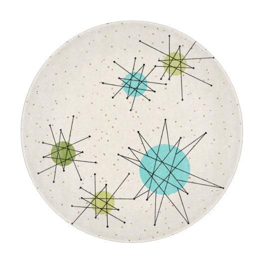 Planche à découper atomique iconique de Starbursts (Devant)