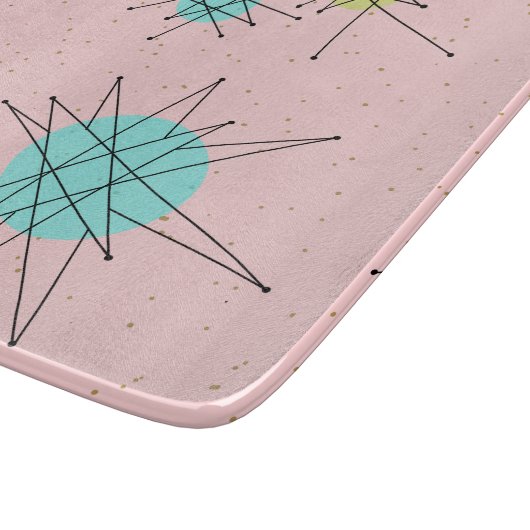 Planche à découper atomique iconique rose de (Coin)