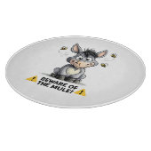 Planche À Découper Attention à la mule Drôle de conception d'avertiss (Coin)