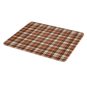 Planche À Découper Auberge Terracotta Terracotta & Crème Tartan Carre
