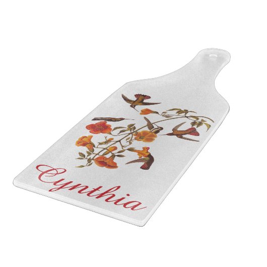 Planche À Découper Audubon Mango Colibri en Gem Colonnes (Coin)