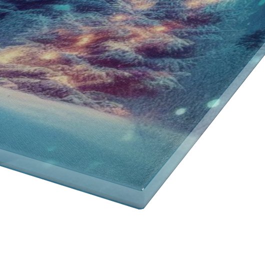 Planche À Découper aurora borealis/Noël/hiver (Coin)