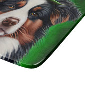 Planche À Découper Australian Shepherd dog en tenue de St. Patrick's  (Coin)