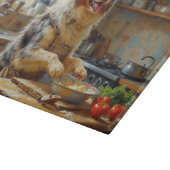 Planche À Découper Australian Terrier Cooking in Kitchen (Coin)