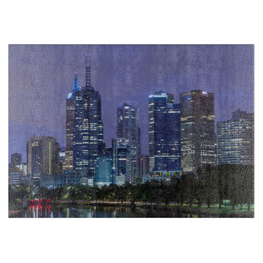 Planche À Découper Australie, Victoria, Melbourne, ligne d'horizon le (Devant)