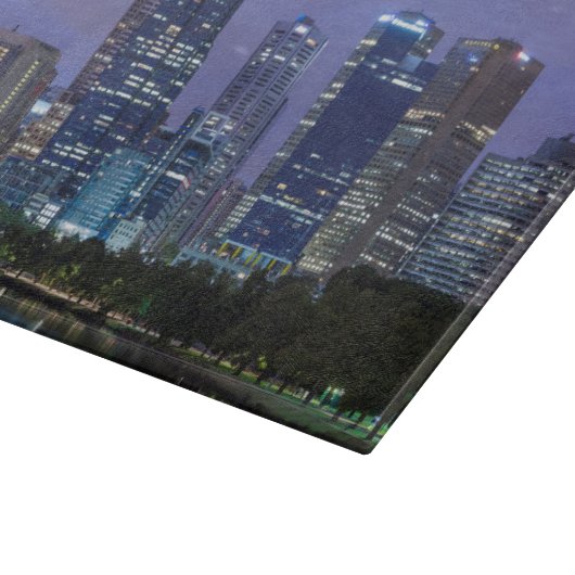 Planche À Découper Australie, Victoria, Melbourne, skyline le long (Coin)