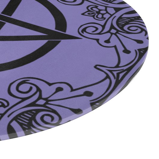 Planche À Découper Autel Pentacle Orné Violet (Coin)