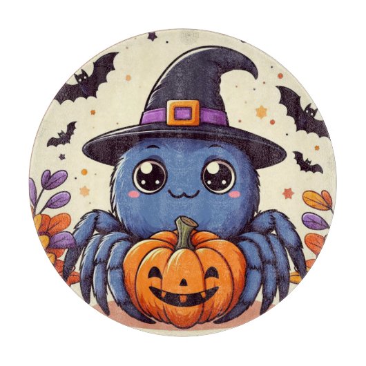 Planche À Découper Automne/araignée/sorcier/halloween (Devant)