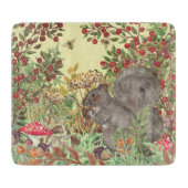 Planche À Découper Automne Automne Écureuil forestier Feuille Russe J (Devant)