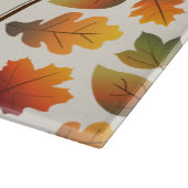 Planche À Découper Automne/Automne Feuilles Famille Monogramme Action (Coin)