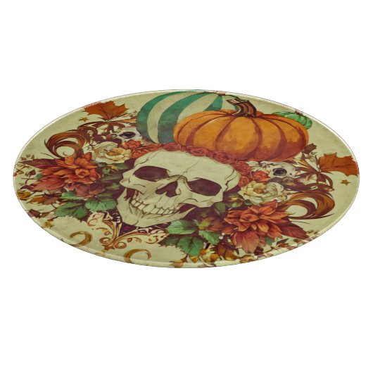 Planche À Découper Automne/Automne/Halloween/citrouille/squelette (Coin)