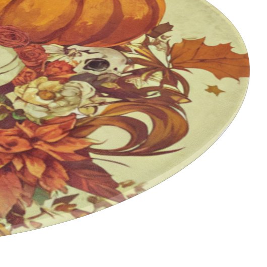 Planche À Découper Automne/Automne/Halloween/citrouille/squelette (Coin)