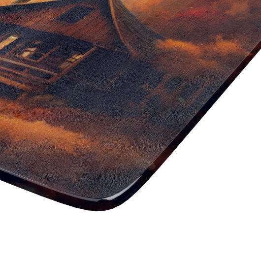 Planche À Découper Automne/Automne/Halloween/Peinture rustique (Coin)