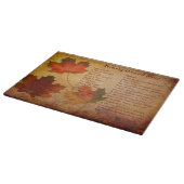 Planche À Découper Automne Automne Recette Thème (Coin)