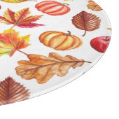 Planche À Découper Automne Botanique Sans Seamless : Élégance Florale (Coin)