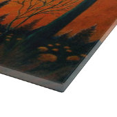 Planche À Découper Automne, feuille, lune, grange, maison, hibou (Coin)