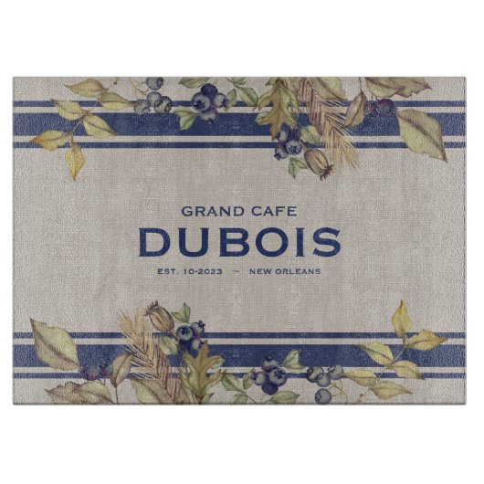 Planche À Découper Automne Feuilles d'or & Récolte Berry sur mesure (Devant)