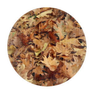 Planche À Découper automne, feuilles sèches