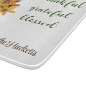 Planche À Découper Automne Fleurs moulées Imprimer le verre (Coin)