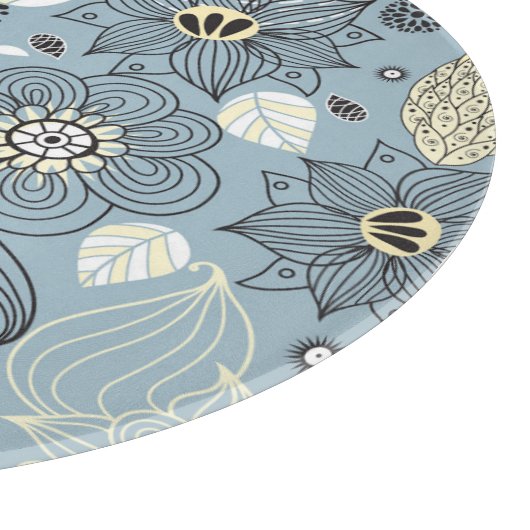 Planche À Découper Automne Floral : Design saisonnier élégant (Coin)