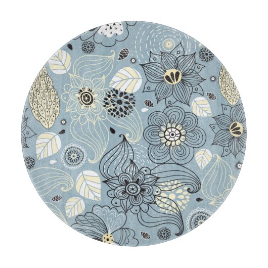 Planche À Découper Automne Floral : Design saisonnier élégant (Devant)