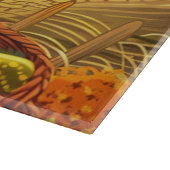 Planche À Découper Automne Turquie Citrouilles Thanksgiving Commissio (Coin)