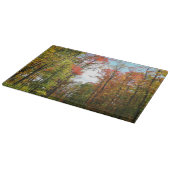 Planche À Découper Automnes Arbres et Ciel bleu Automne Photographie (Coin)