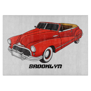 Planche À Découper Automobile classique rouge 1948