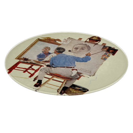 Planche À Découper Autoportrait triple (Coin)