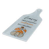 Planche À Découper Autumn Is Calling Pumpkin Glass Cutting Board (Coin)